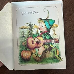 5/$25 Vintage 1988 " Get Well Soon "Greeting Card with Envelope Made in USA